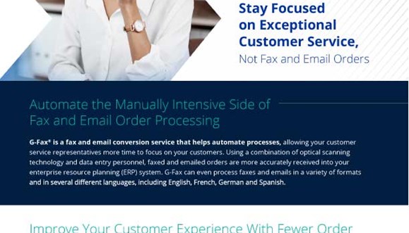 Image for Stay Focused on Your Customers Instead of Faxed and Emailed Order Disruptions