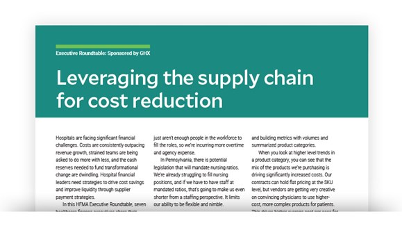 Image for Executive Roundtable: Leveraging Supply Chain for Cost Reduction