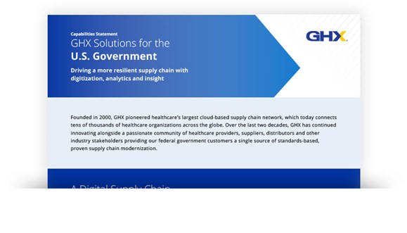 Image for GHX Solutions for the U.S. Government